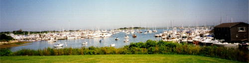 View of New Harbor from the Narragansett Inn